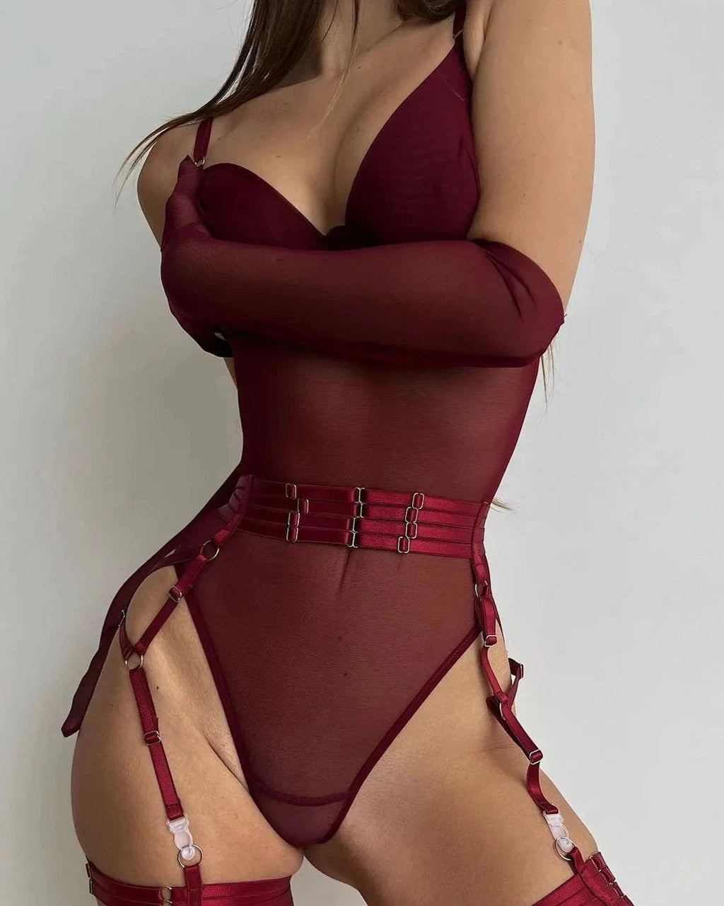 Varnosa 3072 Marisa See Through Bodysuit
