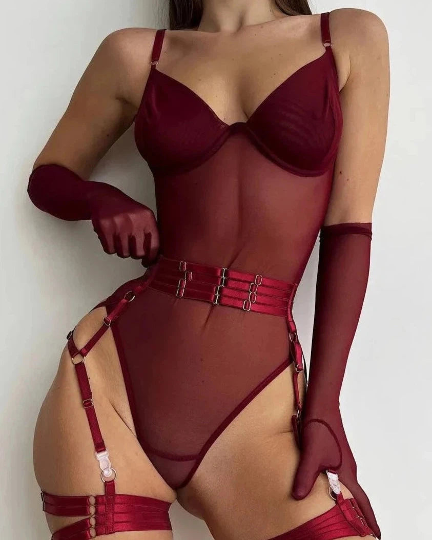 Varnosa 3072 Marisa See Through Bodysuit