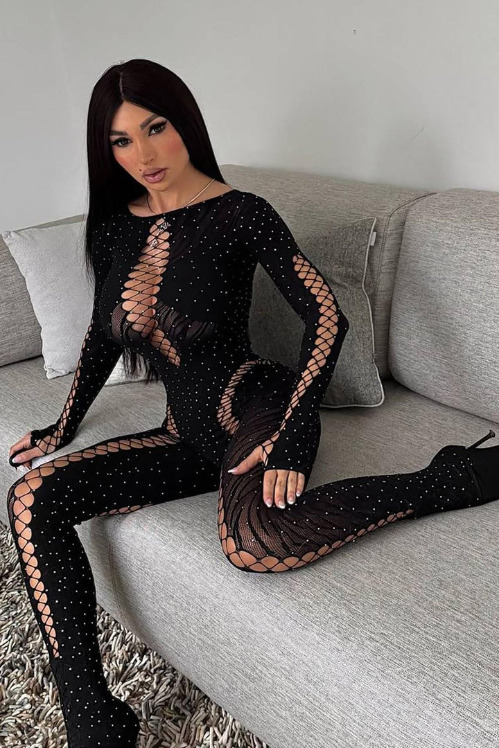 Varnosa 1043 Vanessa Tulum Vücut Çorabı – Siyah